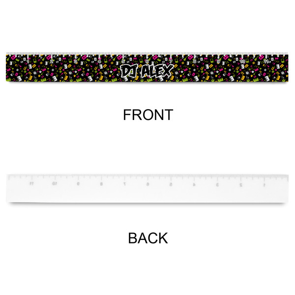 DJ Music Master Plastic Ruler - 12" - APPROVAL