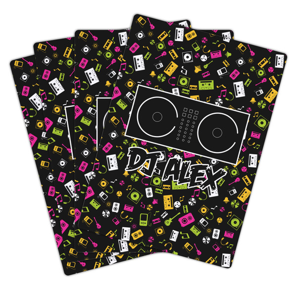 DJ Music Master Playing Cards - Hand Back View