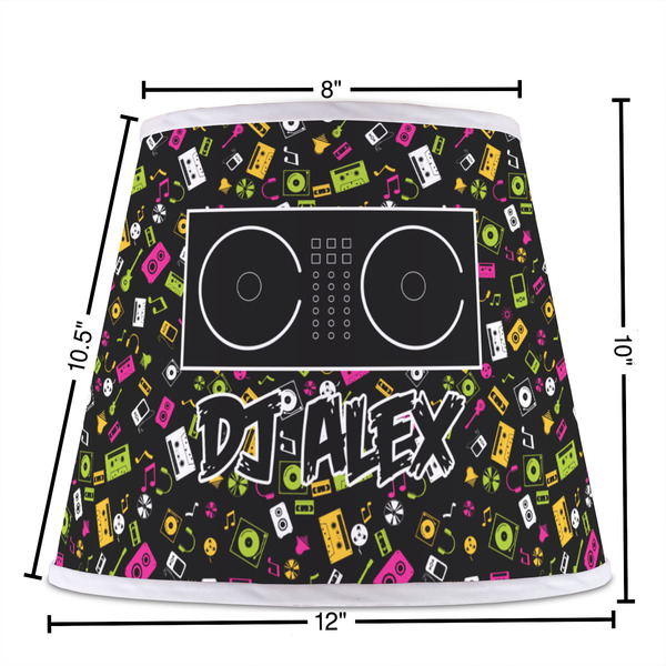DJ Music Master Poly Film Empire Lampshade - Dimensions