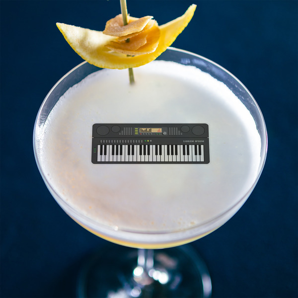 DJ Music Master Printed Drink Topper - Large - In Context