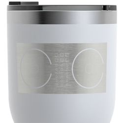 Music DJ Master RTIC Tumbler - White - Engraved Front & Back (Personalized)