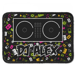 Music DJ Master Iron On Rectangle Patch w/ Name or Text