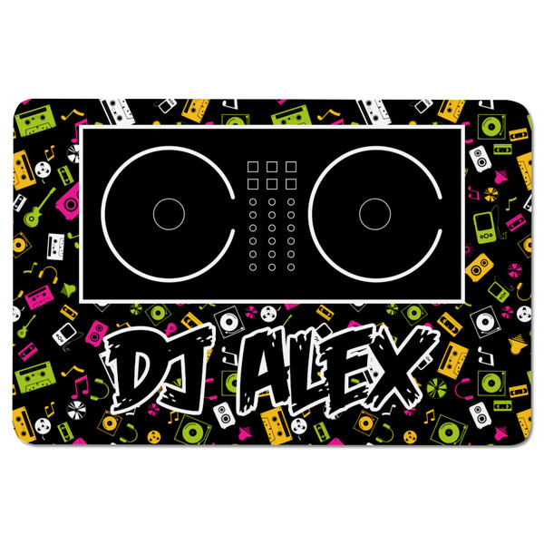 DJ Music Master Rectangular Fridge Magnet - FRONT