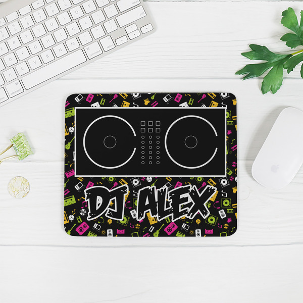 Music DJ Master Rectangular Mouse Pad - LIFESTYLE 2