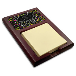 Music DJ Master Red Mahogany Sticky Note Holder w/ Name or Text