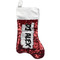 Music DJ Master Red Sequin Stocking - Front