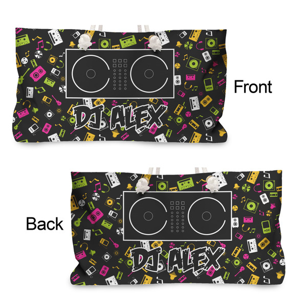 DJ Music Master Large Rope Tote - From & Back View