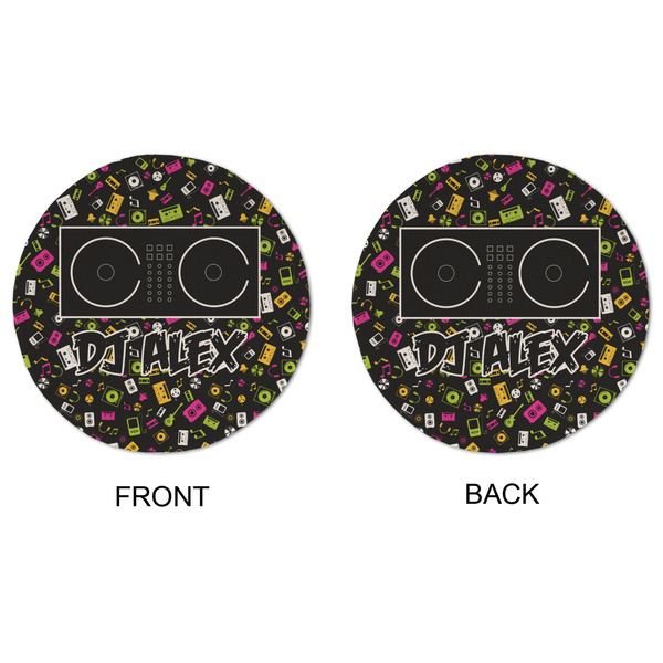 DJ Music Master Round Linen Placemats - APPROVAL (double sided)