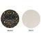 DJ Music Master Round Linen Placemats - APPROVAL (single sided)