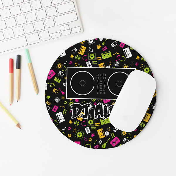 Music DJ Master Round Mousepad - LIFESTYLE 2