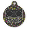 DJ Music Master Round Pet ID Tag - Large - Front
