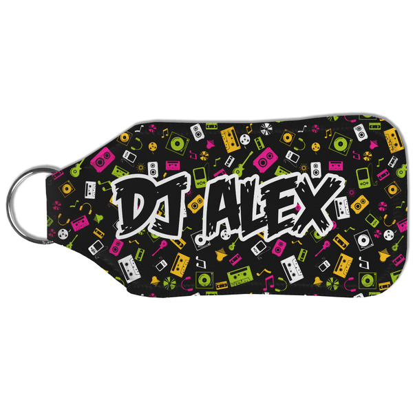 Music DJ Master Sanitizer Holder Keychain - Large (Back)