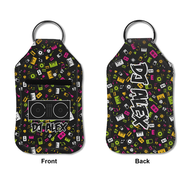 Music DJ Master Sanitizer Holder Keychain - Small APPROVAL (Flat)
