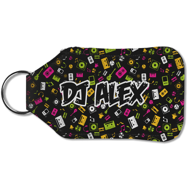 Music DJ Master Sanitizer Holder Keychain - Small (Back)