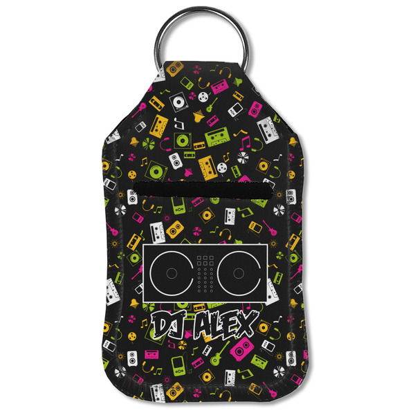 Music DJ Master Sanitizer Holder Keychain - Small (Front Flat)