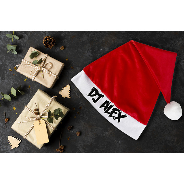 Music DJ Master Santa Hat - Flat Layout