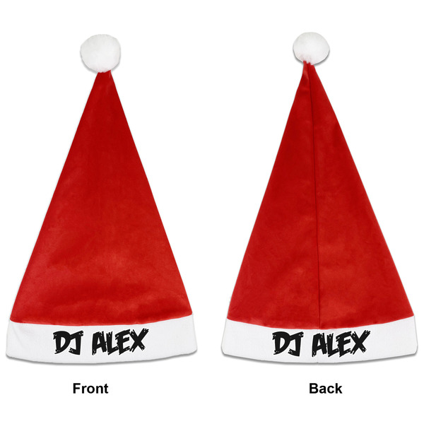 Music DJ Master Santa Hats - Front and Back (Double Sided Print) APPROVAL