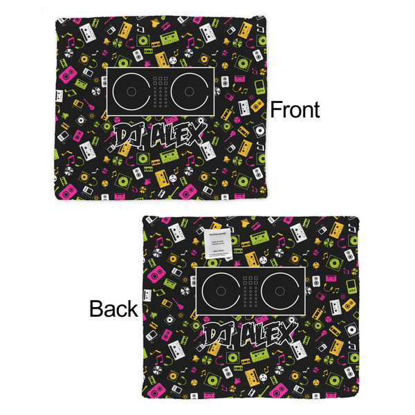 DJ Music Master Security Blanket - Front & Back View