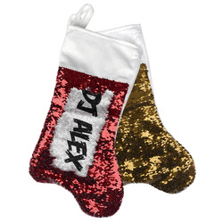 Music DJ Master Reversible Sequin Stocking (Personalized)