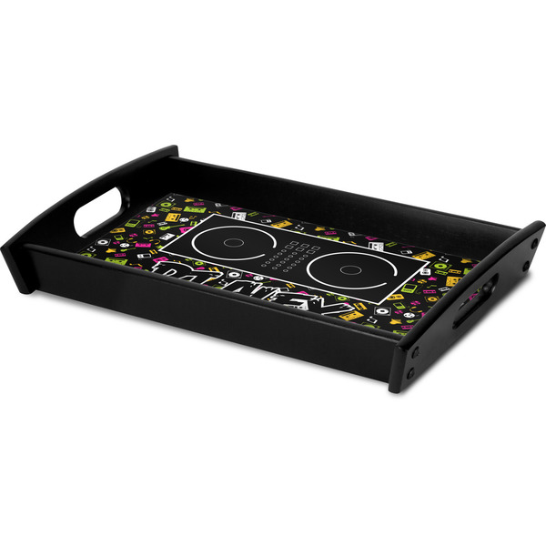 Music DJ Master Serving Tray Black - Corner