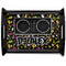 Music DJ Master Black Wooden Tray - Large w/ Name or Text