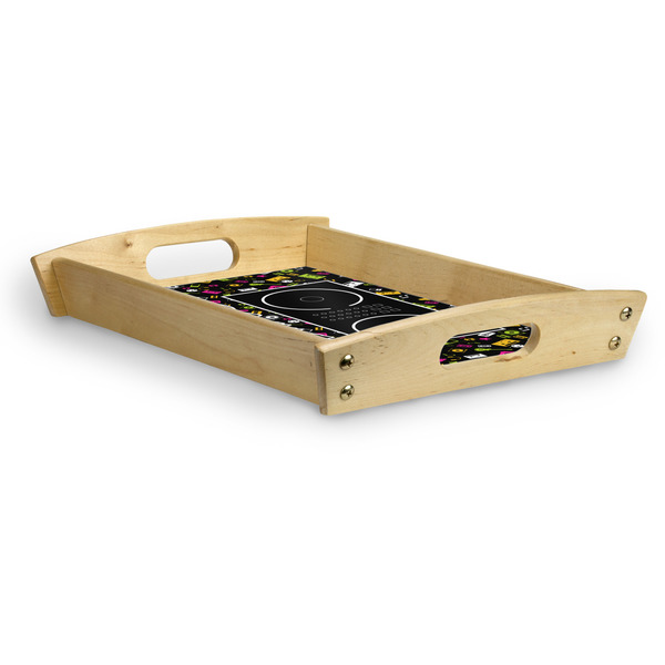 Music DJ Master Serving Tray Wood Small - Corner
