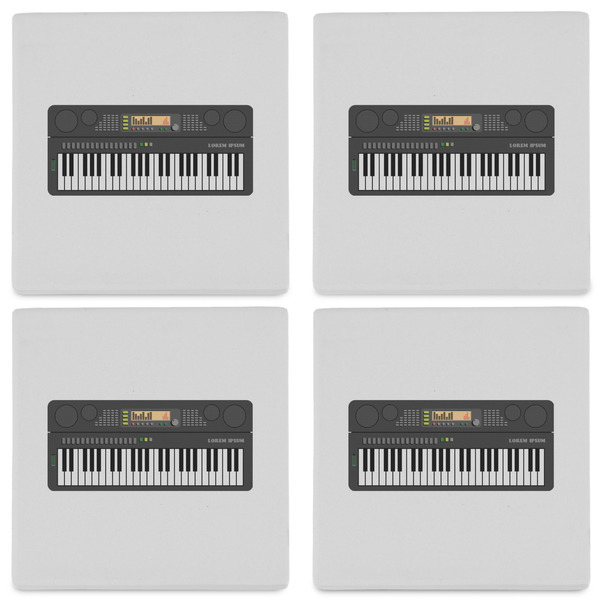 DJ Music Master Set of 4 Sandstone Coasters - See All 4 View