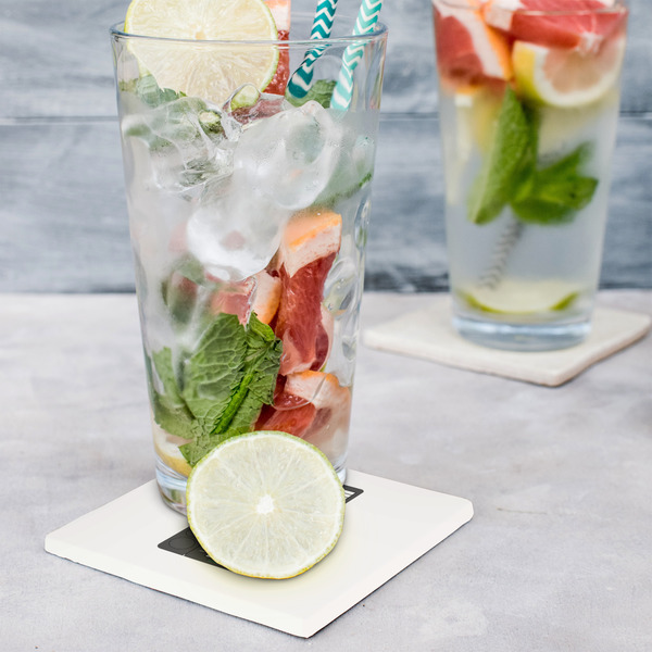 DJ Music Master Set of 4 Stone Coasters - In Context View