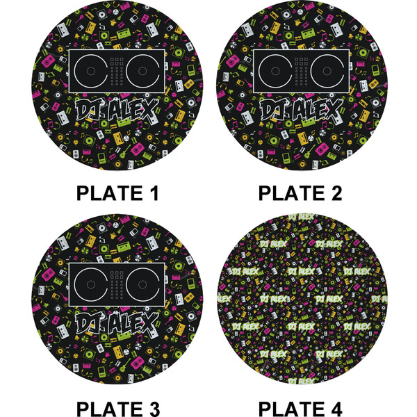 Music DJ Master Set of Appetizer / Dessert Plates (Approval)