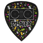 Music DJ Master Iron on Shield Patch A w/ Name or Text