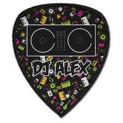 Music DJ Master Iron on Shield Patch A w/ Name or Text
