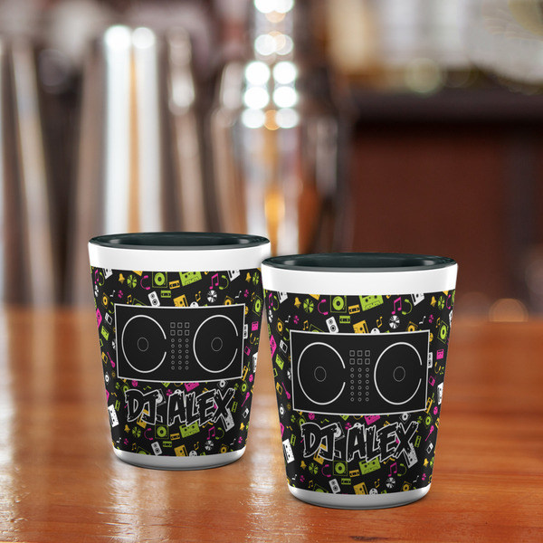 DJ Music Master Shot Glass - Two Tone - LIFESTYLE