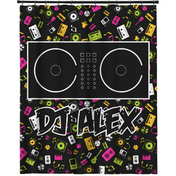 DJ Music Master Extra Long Shower Curtain - 70"x83" w/ Name or Text