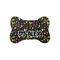 Music DJ Master Bone Shaped Dog Food Mat (Small) (Personalized)