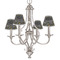DJ Music Master Small Chandelier Shade - LIFESTYLE (on chandelier)