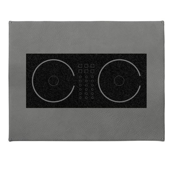 DJ Music Master Small Engraved Gift Box with Leather Lid - Approval