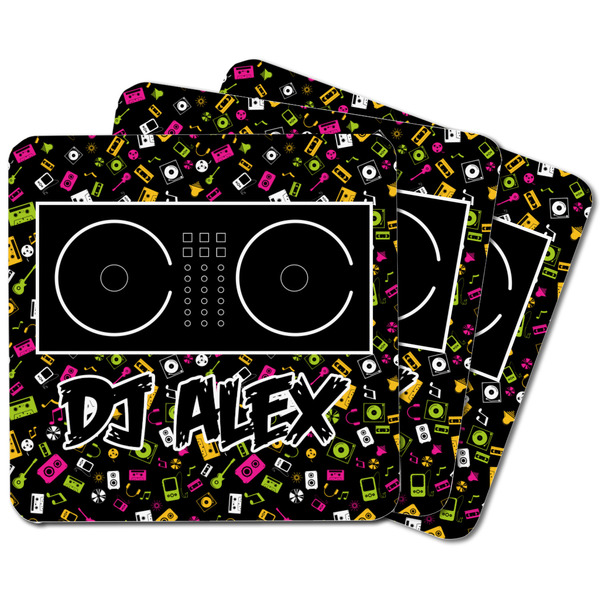 DJ Music Master Square Fridge Magnet - MAIN