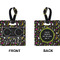Music DJ Master Square Luggage Tag (Front + Back)