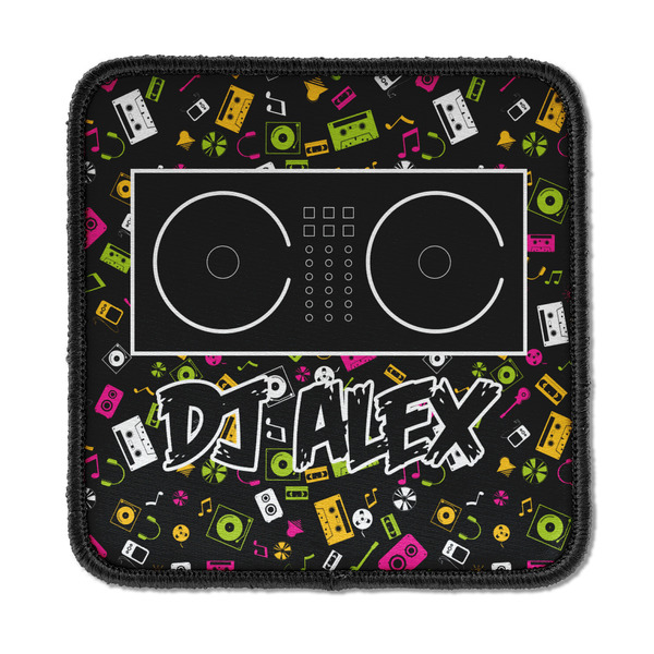 Custom Music DJ Master Iron On Square Patch w/ Name or Text