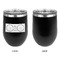 DJ Music Master Stainless Wine Tumblers - Black - Single Sided - Approval
