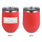 DJ Music Master Stainless Wine Tumblers - Coral - Single Sided - Approval