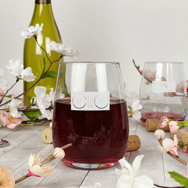 DJ Music Master Stemless Wine Glass - In Context
