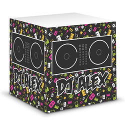 Music DJ Master Sticky Note Cube w/ Name or Text