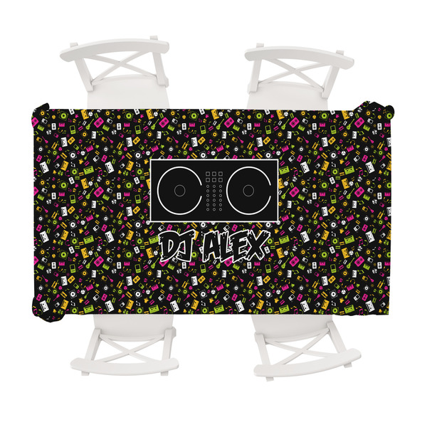 Custom Music DJ Master Tablecloth - 58"x102" w/ Name or Text