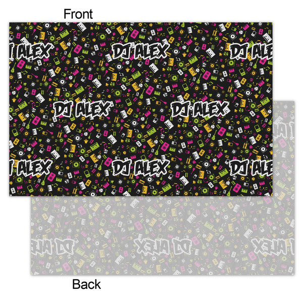 DJ Music Master Tissue Paper - Lightweight - Small - Front & Back