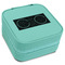 DJ Music Master Travel Jewelry Box - Teal Leather