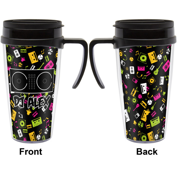 Music DJ Master Travel Mug with Black Handle - Approval