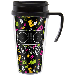 Music DJ Master Acrylic Travel Mug with Handle (Personalized)