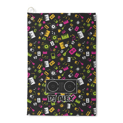 DJ Music Master Waffle Weave Golf Towel (Personalized)