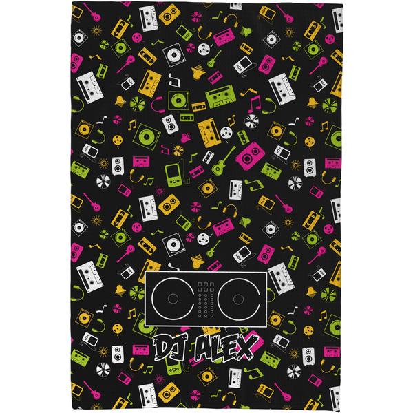 DJ Music Master Waffle Weave Towel - Full Color Print - Approval Image